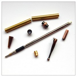 Fancy Slimline Pencil Kit - Antique Rose Copper